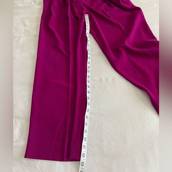 Magenta Wide Leg Trouser Pants - Picture 9 of 9